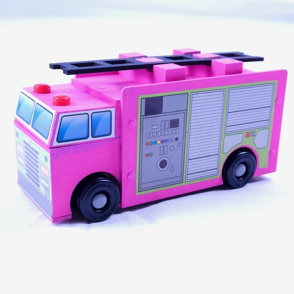 Pink Fire Truck Toy